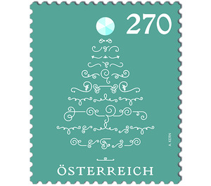 Christmas 2019 - Christmas tree with crystal  - Austria / II. Republic of Austria 2019 - 270 Euro Cent