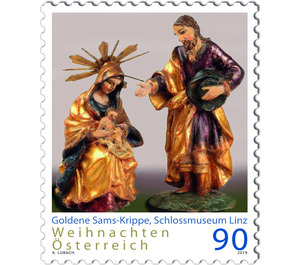 Christmas 2019 - Goldener Sams - nativity scene  - Austria / II. Republic of Austria 2019 - 90 Euro Cent