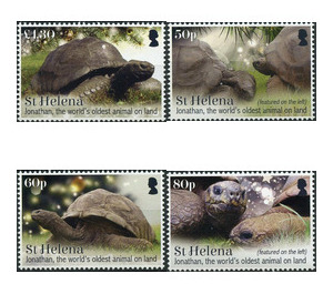 Christmas 2019 - Jonathan The Oldest Living Tortoise (2019) - West Africa / Saint Helena 2019 Set