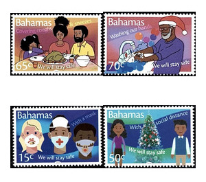 Christmas & COVID-19 Awareness (2020) - Caribbean / Bahamas 2020 Set