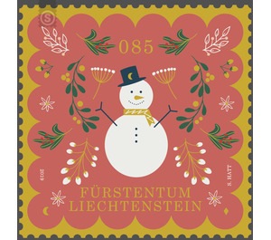 Christmas - Snowman  - Liechtenstein 2019 - 85 Rappen
