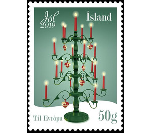 Christmas Tree with Candles - Iceland 2019