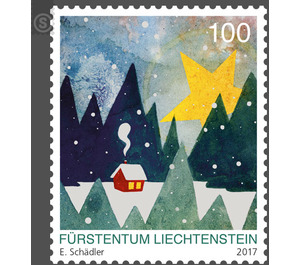 Christmas - Winter Forest  - Liechtenstein 2017 - 100 Rappen