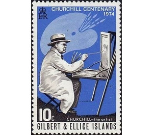 Churchill as a painter - Micronesia / Gilbert and Ellice Islands 1974 - 10