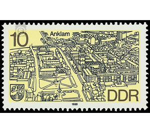 Cityscapes: District Cities in the north of the GDR  - Germany / German Democratic Republic 1988 - 10 Pfennig