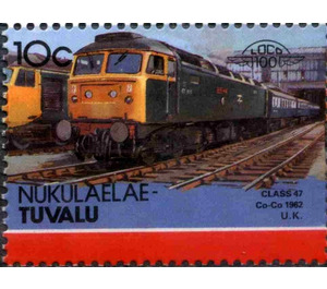 Class 47 Co-Co 1962 U.K. - Polynesia / Tuvalu, Nukulaelae 1986