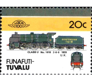 Class U No.1618 2-6-0 1928 UK - Polynesia / Tuvalu, Funafuti 1986