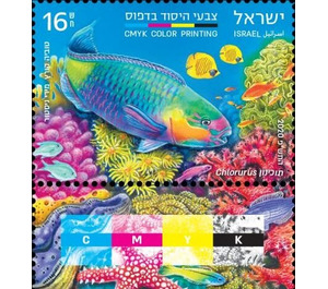 CMYK Printing : Parrotfish (Chlorurus sp) - Israel 2020 - 16