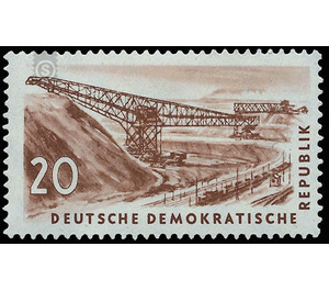 coal mining  - Germany / German Democratic Republic 1957 - 20 Pfennig