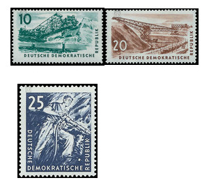 coal mining  - Germany / German Democratic Republic 1957 Set