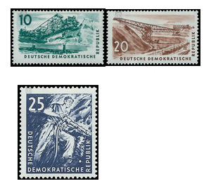 coal mining  - Germany / German Democratic Republic 1957 Set