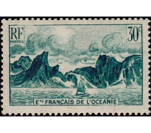 Coast of Mooréa - Polynesia / French Oceania 1948 - 30