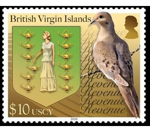 Coat of Arms and Turtle Dove - Caribbean / British Virgin Islands 2020 - 10