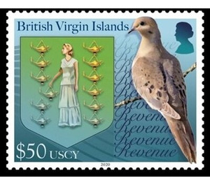 Coat of Arms and Turtle Dove - Caribbean / British Virgin Islands 2020 - 50