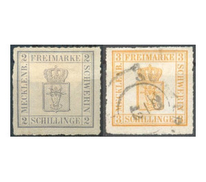 Coat of Arms - Germany / Old German States / Mecklenburg-Schwerin 1867 Set