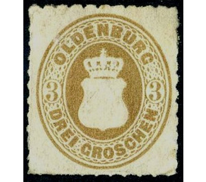 Coat of arms in oval - Germany / Old German States / Oldenburg 1867 - 3