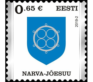 Coat of Arms of Narva-Joesuu - Estonia 2019 - 0.65
