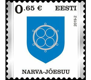 Coat of Arms of Narva-Joesuu - Estonia 2019 - 0.65