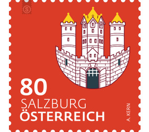 Coat of arms of Salzburg  - Austria / II. Republic of Austria 2018 - 80 Euro Cent