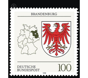 Coat of arms of the Land of the Federal Republic of Germany (1)  - Germany / Federal Republic of Germany 1992 - 100 Pfennig