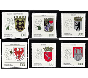 Coat of arms of the Land of the Federal Republic of Germany (1)  - Germany / Federal Republic of Germany 1992 Set