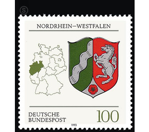 Coat of arms of the Land of the Federal Republic of Germany (2)  - Germany / Federal Republic of Germany 1993 - 100 Pfennig