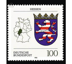 Coat of arms of the Land of the Federal Republic of Germany (2)  - Germany / Federal Republic of Germany 1993 - 100 Pfennig