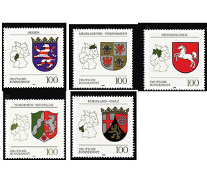 Coat of arms of the Land of the Federal Republic of Germany (2)  - Germany / Federal Republic of Germany 1993 Set