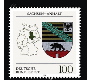 Coat of arms of the Land of the Federal Republic of Germany (3)  - Germany / Federal Republic of Germany 1994 - 100 Pfennig