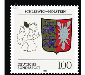 Coat of arms of the Land of the Federal Republic of Germany (3)  - Germany / Federal Republic of Germany 1994 - 100 Pfennig