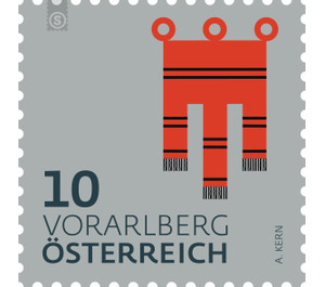Coat of arms of Vorarlberg  - Austria / II. Republic of Austria 2018 - 10 Euro Cent