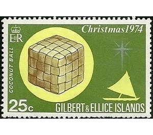 Coconut cube - Micronesia / Gilbert and Ellice Islands 1974 - 25