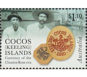 Coin of 1910 and John Sidney Clunies Ross, c. 1910 - Cocos (Keeling) Islands 2020 - 1.10