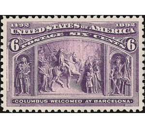 Columbus Welcomed at Barcelona - United States of America 1893