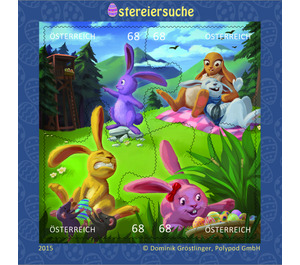 Comic Puzzle Easter Bunny  - Austria / II. Republic of Austria 2015