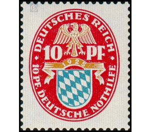 Commemorative stamp series  - Germany / Deutsches Reich 1925 - 10 Rentenpfennig