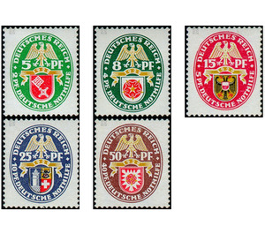 Commemorative stamp series  - Germany / Deutsches Reich 1929 Set