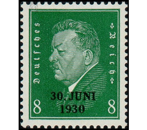 Commemorative stamp series  - Germany / Deutsches Reich 1930 - 8 Reichspfennig