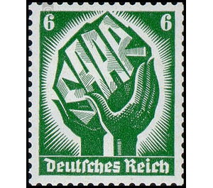 Commemorative stamp series  - Germany / Deutsches Reich 1934 - 6 Reichspfennig
