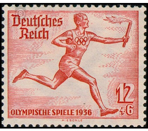 Commemorative stamp series  - Germany / Deutsches Reich 1936 - 12 Reichspfennig