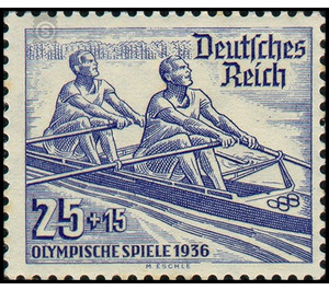 Commemorative stamp series  - Germany / Deutsches Reich 1936 - 25 Reichspfennig