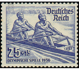 Commemorative stamp series  - Germany / Deutsches Reich 1936 - 25 Reichspfennig
