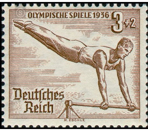 Commemorative stamp series  - Germany / Deutsches Reich 1936 - 3 Reichspfennig