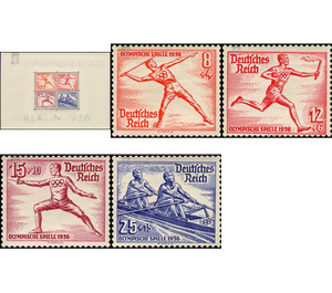 Commemorative stamp series  - Germany / Deutsches Reich 1936 Set