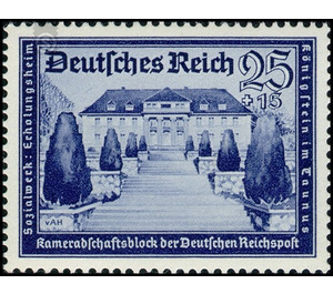 Commemorative stamp series  - Germany / Deutsches Reich 1939 - 25 Reichspfennig