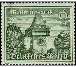 Commemorative stamp series  - Germany / Deutsches Reich 1939 - 6 Reichspfennig