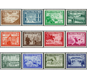 Commemorative stamp series  - Germany / Deutsches Reich 1939 Set