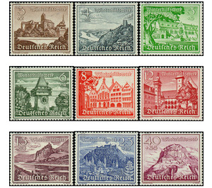 Commemorative stamp series  - Germany / Deutsches Reich 1939 Set