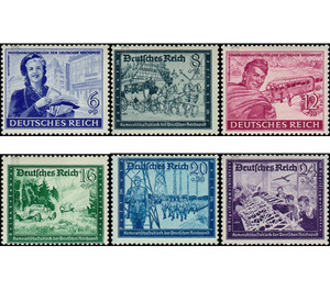 Commemorative stamp series  - Germany / Deutsches Reich 1944 Set