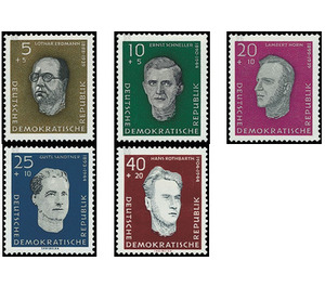 Commemorative stamp series  - Germany / German Democratic Republic 1960 Set